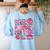 Rock The Test Testing Day Don't Stress Do Your Best Teacher For Men Women Girls Kids Women's Sweatshirt Back Print Light Blue Rock The Test Testing Day Don't Stress Do Your Best Teacher For Men Women Girls Kids Women's Sweatshirt Back Print Light Blue