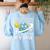 Rotation Of Earth Science Teacher Earth Day Men Women Women's Sweatshirt Back Print Light Blue Rotation Of Earth Science Teacher Earth Day Men Women Women's Sweatshirt Back Print Light Blue