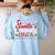 Santa's Favorite Para Christmas Paraprofessional Teacher Women's Sweatshirt Back Print Light Blue Santa's Favorite Para Christmas Paraprofessional Teacher Women's Sweatshirt Back Print Light Blue