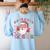 Santa's Favorite Teacher Groovy Christmas Teacher Boys Girls Women's Sweatshirt Back Print Light Blue Santa's Favorite Teacher Groovy Christmas Teacher Boys Girls Women's Sweatshirt Back Print Light Blue