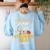 This Is My Scary 6th Grade ELA Costume Teacher Men Women Women's Sweatshirt Back Print Light Blue This Is My Scary 6th Grade ELA Costume Teacher Men Women Women's Sweatshirt Back Print Light Blue