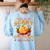This Is My Scary Gym Teacher Costume Pumpkin Halloween Men Women Women's Sweatshirt Back Print Light Blue