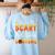 This Is My Scary Math Teacher Costume Halloween Women's Sweatshirt Back Print Light Blue This Is My Scary Math Teacher Costume Halloween Women's Sweatshirt Back Print Light Blue