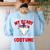 This Is My Scary Science Teacher Costume Ghost Halloween Women's Sweatshirt Back Print Light Blue