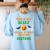 My Scary Social Studies Teacher Costume Halloween Men Women Women's Sweatshirt Back Print Light Blue