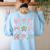 School Pencils And Bows Teacher Bow Coquette Pencil Girls Women's Sweatshirt Back Print Light Blue