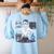 Science Teacher Halloween Skeleton Scientist Chemistry Women's Sweatshirt Back Print Light Blue Science Teacher Halloween Skeleton Scientist Chemistry Women's Sweatshirt Back Print Light Blue