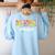 Science Teacher Tie Dye Science Teaching Back To School Women's Sweatshirt Back Print Light Blue Science Teacher Tie Dye Science Teaching Back To School Women's Sweatshirt Back Print Light Blue