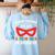 Science Teachers Are Just Superheroes In Disguise Women Men Women's Sweatshirt Back Print Light Blue