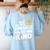 SÉ AMABLE Be Kind Bilingual Teacher Maestra Spanish Teacher Women's Sweatshirt Back Print Light Blue SÉ AMABLE Be Kind Bilingual Teacher Maestra Spanish Teacher Women's Sweatshirt Back Print Light Blue