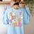 In My Second Grade Era 2nd Grade Girl Teacher Back To School Women's Sweatshirt Back Print Light Blue In My Second Grade Era 2nd Grade Girl Teacher Back To School Women's Sweatshirt Back Print Light Blue