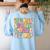 In My Second Grade Era Girl Back To School 2nd Grade Teacher Women's Sweatshirt Back Print Light Blue In My Second Grade Era Girl Back To School 2nd Grade Teacher Women's Sweatshirt Back Print Light Blue