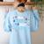 Shhh Just Use Visuals SPED Special Education Teacher Men Women Women's Sweatshirt Back Print Light Blue Shhh Just Use Visuals SPED Special Education Teacher Men Women Women's Sweatshirt Back Print Light Blue