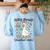 Silly Goose Teacher Club Silly Goose For Teacher Women's Sweatshirt Back Print Light Blue Silly Goose Teacher Club Silly Goose For Teacher Women's Sweatshirt Back Print Light Blue