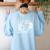 Six Seven Coordinate 67 Skeleton Math Teacher 67 Women's Sweatshirt Back Print Light Blue Six Seven Coordinate 67 Skeleton Math Teacher 67 Women's Sweatshirt Back Print Light Blue