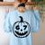 Six Seven Halloween Costume For Students Teachers Women's Sweatshirt Back Print Light Blue