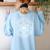 Snow Day Supporter Teacher Student Winter Snowflake Women's Sweatshirt Back Print Light Blue Snow Day Supporter Teacher Student Winter Snowflake Women's Sweatshirt Back Print Light Blue