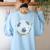 Soccer Dot Day Shirts For Kids Men Women Teacher Women's Sweatshirt Back Print Light Blue