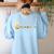 Solar System Teacher Video Games Sun Eating Planets Women's Sweatshirt Back Print Light Blue