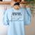 Sometimes I Go Off On a Tangent Math Teacher T Shirts Men Women Girls Kids Women's Sweatshirt Back Print Light Blue