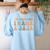 Spanish Teacher Groovy I'm Bilingual I Haha And Jaja Women's Sweatshirt Back Print Light Blue Spanish Teacher Groovy I'm Bilingual I Haha And Jaja Women's Sweatshirt Back Print Light Blue