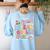 I Speak Toddler Back To School Teacher Women's Sweatshirt Back Print Light Blue I Speak Toddler Back To School Teacher Women's Sweatshirt Back Print Light Blue