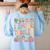 I Speak Toddler Teacher Pre-K Frist Day Back To School Women's Sweatshirt Back Print Light Blue I Speak Toddler Teacher Pre-K Frist Day Back To School Women's Sweatshirt Back Print Light Blue