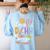 Special Education ASL Teacher Superpower DHH Teacher Women's Sweatshirt Back Print Light Blue Special Education ASL Teacher Superpower DHH Teacher Women's Sweatshirt Back Print Light Blue
