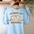 Special Education All Minds SPED Teacher Ghost Halloween Women's Sweatshirt Back Print Light Blue