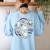 Special Education Teacher Halloween Pumpkin Ghost Inclusion Women's Sweatshirt Back Print Light Blue Special Education Teacher Halloween Pumpkin Ghost Inclusion Women's Sweatshirt Back Print Light Blue