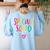 Specials Squad Art Music PE Tech Gym Teacher Team Women's Sweatshirt Back Print Light Blue