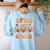 Sped Teacher Gobble Squad Thanksgiving Special Education Women's Sweatshirt Back Print Light Blue Sped Teacher Gobble Squad Thanksgiving Special Education Women's Sweatshirt Back Print Light Blue