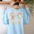 SPED Teacher Special Education First Coffee Then Data For Men Women Women's Sweatshirt Back Print Light Blue SPED Teacher Special Education First Coffee Then Data For Men Women Women's Sweatshirt Back Print Light Blue