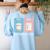 SPED Teacher Special Education First Coffee Then Data Women's Sweatshirt Back Print Light Blue SPED Teacher Special Education First Coffee Then Data Women's Sweatshirt Back Print Light Blue