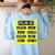 Spelling Bee Pun Halloween Costume For Teachers Women's Sweatshirt Back Print Light Blue