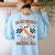 In My Spooky Math Teacher Era Groovy Retro Halloween Costume For Men Women Women's Sweatshirt Back Print Light Blue In My Spooky Math Teacher Era Groovy Retro Halloween Costume For Men Women Women's Sweatshirt Back Print Light Blue