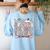Spooky Science Teacher Halloween Science Teaching For Men Women Women's Sweatshirt Back Print Light Blue Spooky Science Teacher Halloween Science Teaching For Men Women Women's Sweatshirt Back Print Light Blue