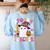 Spooky Teacher Ghost Pencil Teach Halloween Teacher Women's Sweatshirt Back Print Light Blue Spooky Teacher Ghost Pencil Teach Halloween Teacher Women's Sweatshirt Back Print Light Blue
