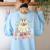 Spooky Teacher Groovy Retro Ghost Teacher Halloween 2023 For Men Women Kids Women's Sweatshirt Back Print Light Blue