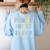 Spring Easter Reading Teacher Science Of Reading Women's Sweatshirt Back Print Light Blue Spring Easter Reading Teacher Science Of Reading Women's Sweatshirt Back Print Light Blue