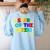 Star Of The Week Cheerful Recognition Student Teachers Class Men Women Kids Women's Sweatshirt Back Print Light Blue Star Of The Week Cheerful Recognition Student Teachers Class Men Women Kids Women's Sweatshirt Back Print Light Blue
