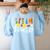 Steam Teacher Science Tech Engineering Arts Maker Women's Sweatshirt Back Print Light Blue