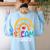 STEAM Teacher Squad Team Crew Back To School STEM Special Women's Sweatshirt Back Print Light Blue STEAM Teacher Squad Team Crew Back To School STEM Special Women's Sweatshirt Back Print Light Blue