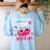 Our Students Are One In A Melon Teacher Watermelon Summer Women's Sweatshirt Back Print Light Blue Our Students Are One In A Melon Teacher Watermelon Summer Women's Sweatshirt Back Print Light Blue
