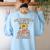 My Students Have A Pizza-My-Heart Valentines Day Teacher Women's Sweatshirt Back Print Light Blue