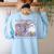 My Students Are Spooktacular Teacher Halloween Vibes Women's Sweatshirt Back Print Light Blue