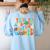 My Students Are Out Of This World Space Groovy Teacher Women's Sweatshirt Back Print Light Blue My Students Are Out Of This World Space Groovy Teacher Women's Sweatshirt Back Print Light Blue