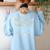 Substitute Teacher Like A Normal Teacher But Cooler Women's Sweatshirt Back Print Light Blue Substitute Teacher Like A Normal Teacher But Cooler Women's Sweatshirt Back Print Light Blue