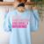 Be Like Subtraction And Make A Difference Math Teacher Women's Sweatshirt Back Print Light Blue Be Like Subtraction And Make A Difference Math Teacher Women's Sweatshirt Back Print Light Blue