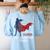 This Is My Super ESL Teacher Costume Lazy Halloween Women's Sweatshirt Back Print Light Blue